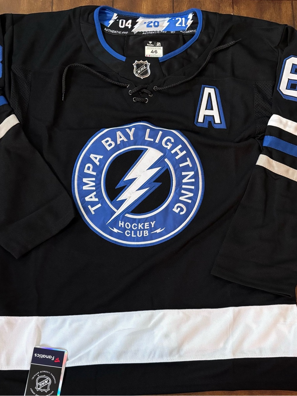 Tampa Bay Lightning Black Alternate Jersey Nikita Kucherov Stitched Adult Small